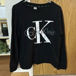 Calvin Klein Black Large Logo Sweater